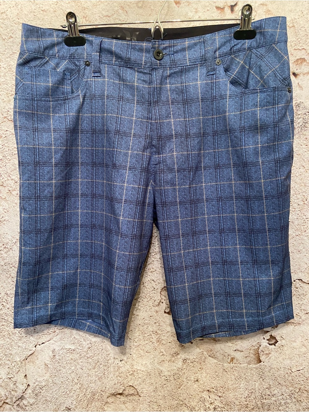 MENS Hurley Phantom Blue Plaid Shorts